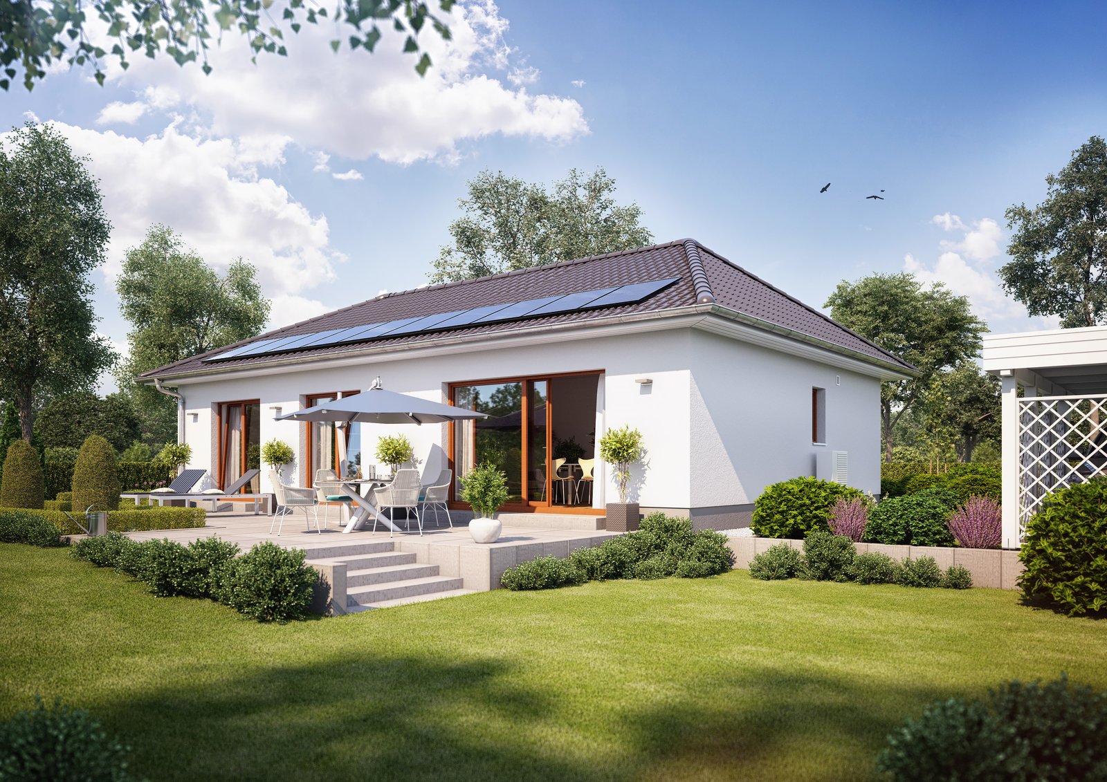Bungalow · Alles auf einer Ebene